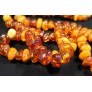 Vintage raw baltic amber necklace